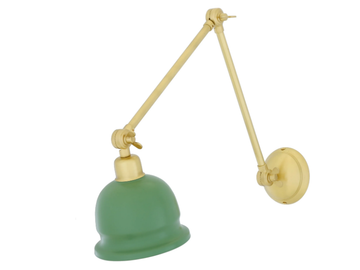 NICO SATIN BRASS - Adjustable brass wall lamp by mullan lighting - view 3
